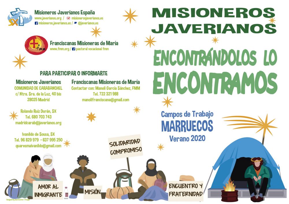 Cartel Campos de Trabajo Tetuán 2020 exterior